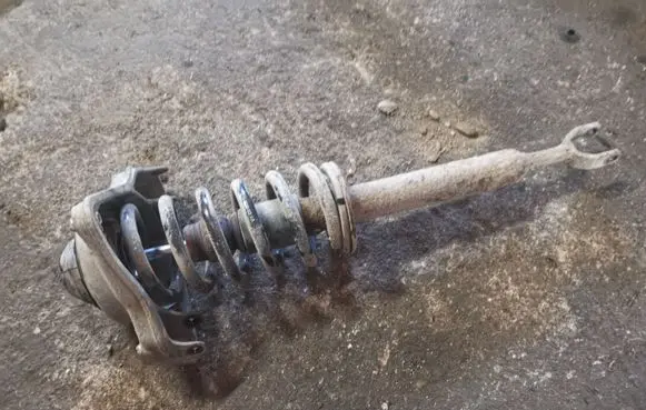 Audi A6 S6 C6 4F Front shock absorber with coil spring