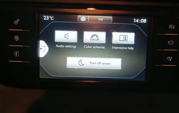 Citroen C4 II Picasso Screen/display/small screen 9805089780 A2C83338100 023345