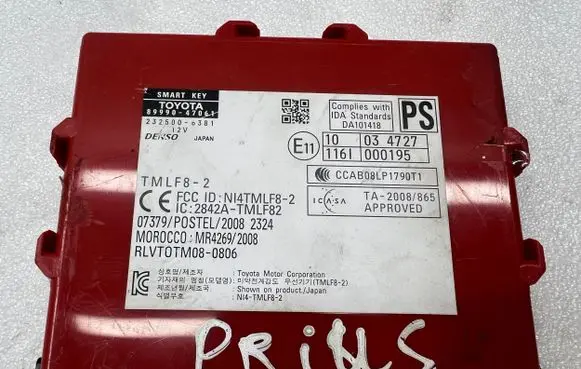 Toyota Prius (XW30) Keyless (KESSY) go control unit/module 2842ATMLF82