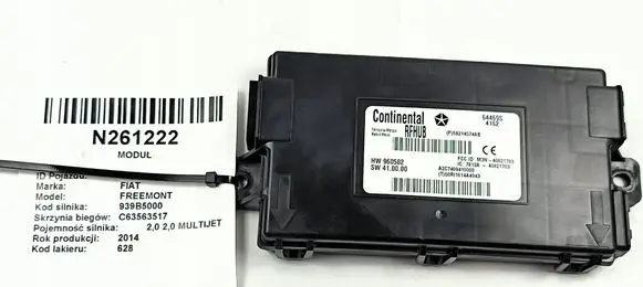 Fiat Freemont Central body control module 68214574AB