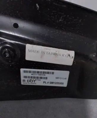 Chevrolet Camaro Top upper radiator support slam panel 1225308