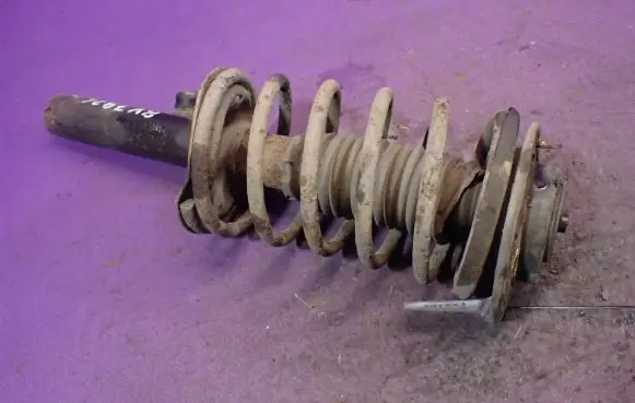 Front shock absorber with coil spring