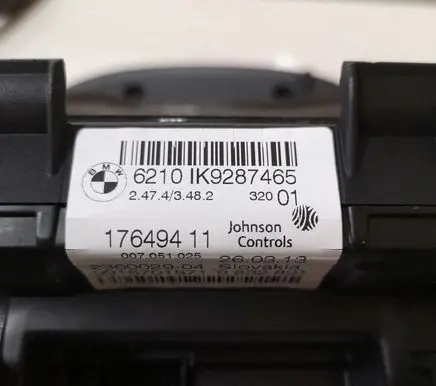 BMW 1 F20 F21 Speedometer (instrument cluster) 6210IK9287465 17649411 236002904