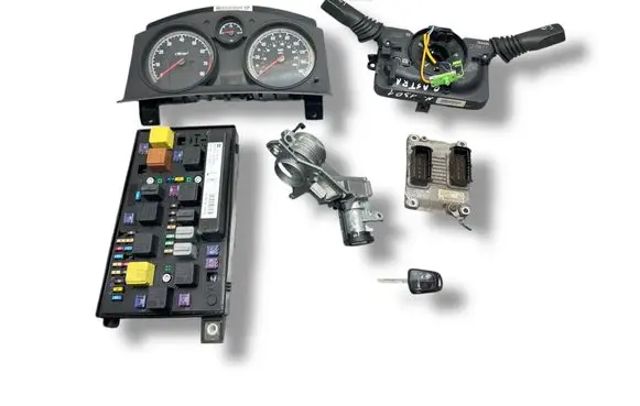 Opel Astra H Engine ECU kit and lock set 55558787 1039S17978 0261208396