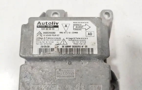 Citroen C5 Airbag control unit/module 9665266080 808929500