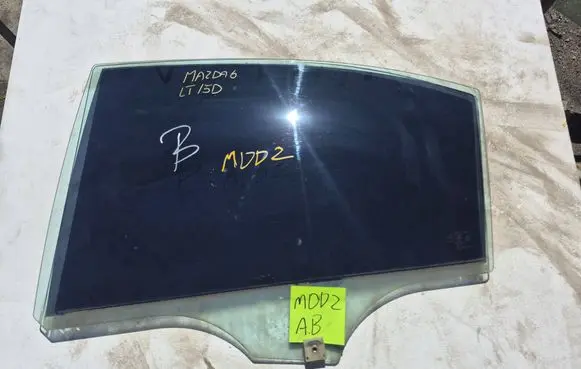 Mazda 6 Rear door window glass 22311