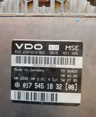 Mercedes-Benz E W210 Gearbox control unit/module 017545183208 412229013003 0175451832