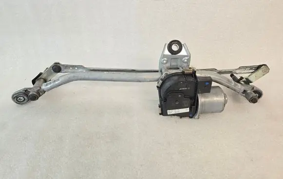 Front wiper linkage and motor