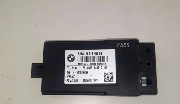 BMW 5 F10 F11 Seat control module 61357490465 7490465 61359216468