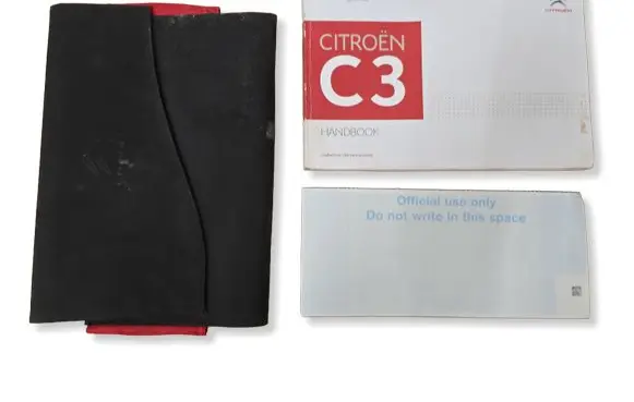 Citroen C3 Owners service history hand book 
