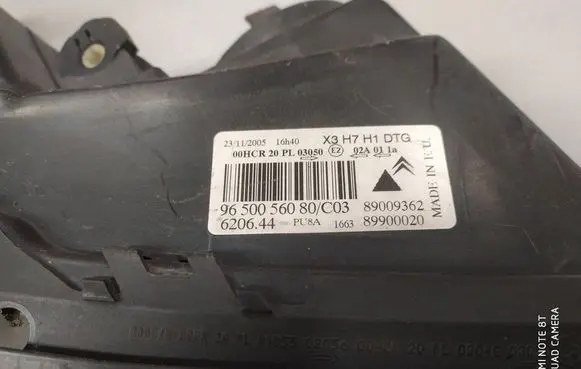 Citroen C5 Headlight/headlamp 9650056080 C03