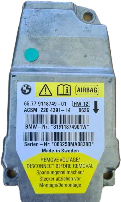 BMW 5 E60 E61 Airbag control unit/module 6577911874901 220439114