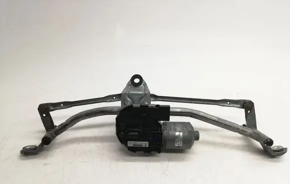 Front wiper linkage and motor