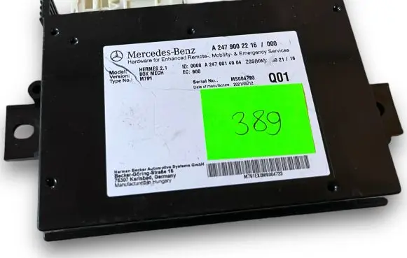Mercedes-Benz GLB x247 Central body control module S389 A2479002216