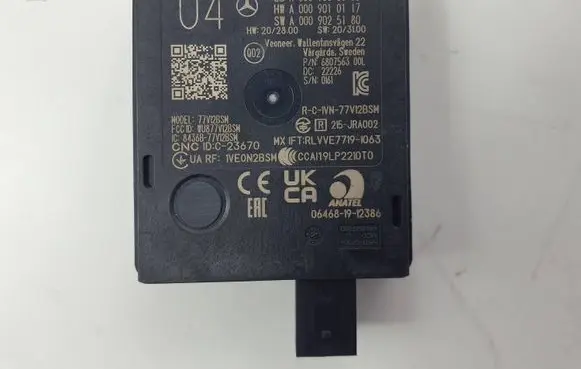 Mercedes-Benz C W206 Distronic sensor radar A0009003335 A0009025180 A0009010117
