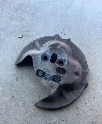 Opel Corsa F Rear brake disc plate dust cover 9825073280