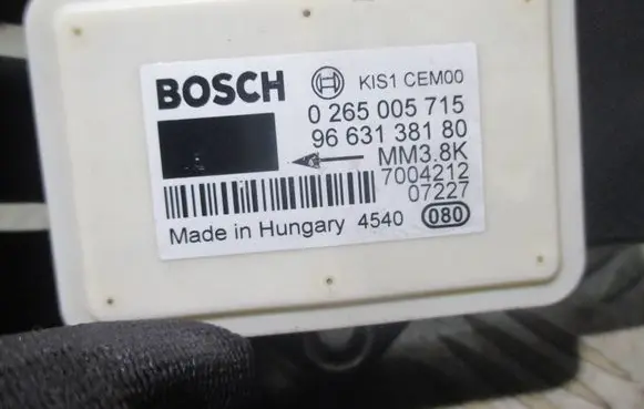 Citroen C4 I ESP acceleration yaw rate sensor 0265005715 7004212 9663138180