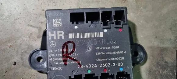 Mercedes-Benz E W212 Door control unit/module A2128208626 2129004006 A2129029902