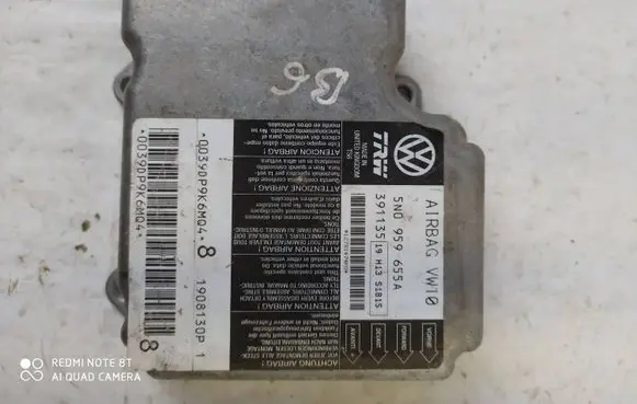 Volkswagen PASSAT B6 Airbag control unit/module 5N0959655A