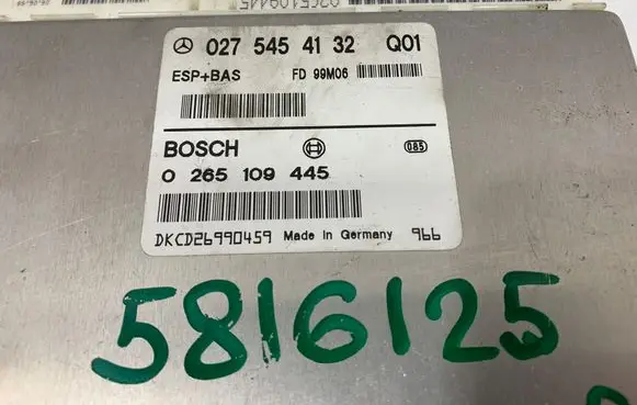 Mercedes-Benz A W168 Brake system control unit/module A0275454132 A0295454232 0265109445