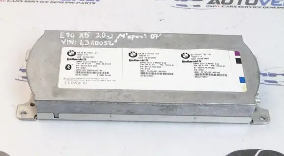 BMW 6 E63 E64 Bluetooth control unit module 9177754