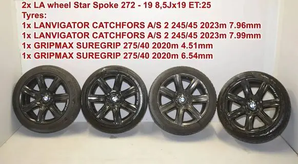 BMW 5 GT F07 R19 alloy rim 6781276 6781275 36116781275