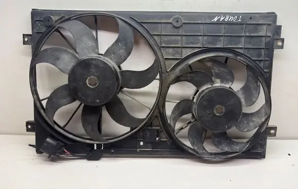 Volkswagen Touran I Electric radiator cooling fan 1K0121207T 1355D300180