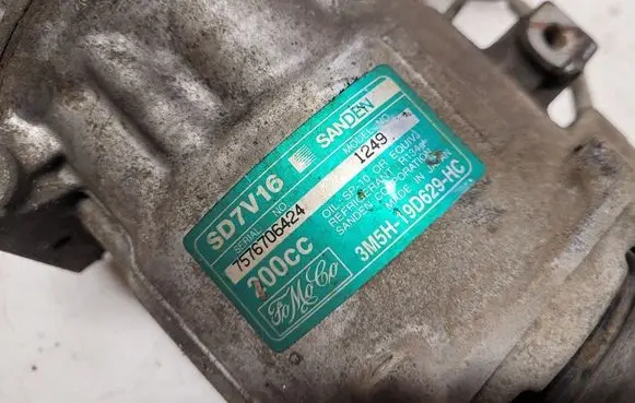 Volvo V50 Air conditioning (A/C) compressor (pump) 3M5H19D629HC 7576706424