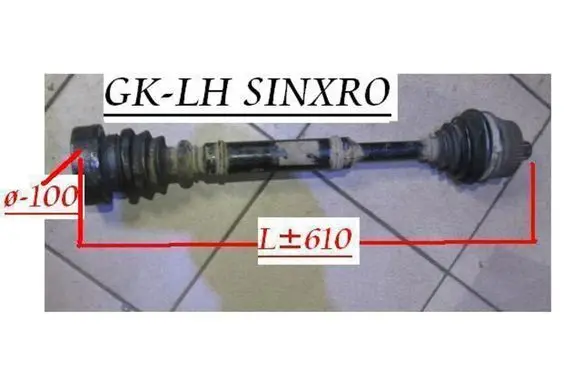Volkswagen PASSAT B5 Rear driveshaft 2150127500014
