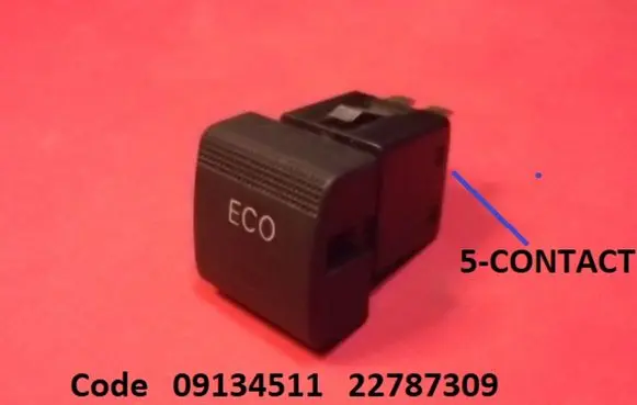 Opel Vectra B Air conditioning (A/C) switch 09134511 22787309