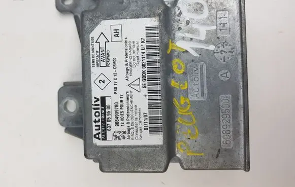 Peugeot 308 Airbag control unit/module 607059500 9664909780
