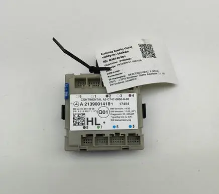 Mercedes-Benz E W213 Door control unit/module A2139001418 A2139010908