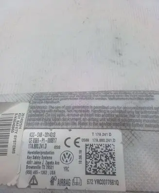 Volkswagen Jetta VII Seat airbag 17a880241d