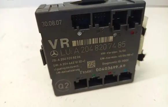 Mercedes-Benz C W204 Door control unit/module A2048207485