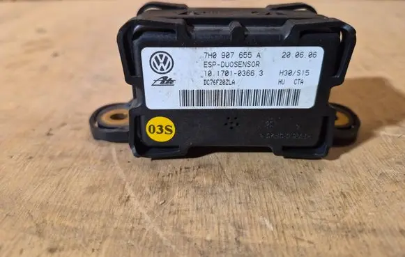 Audi A3 S3 8P ESP acceleration yaw rate sensor 7H0907655A DC76E20ZLA 10170103663