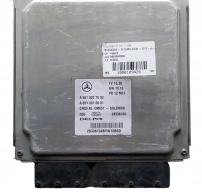 Mercedes-Benz B W246 W242 Engine control unit/module A6519007600
