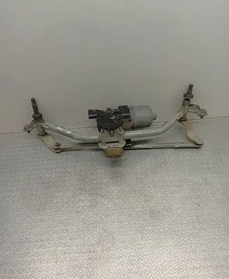 Front wiper linkage and motor