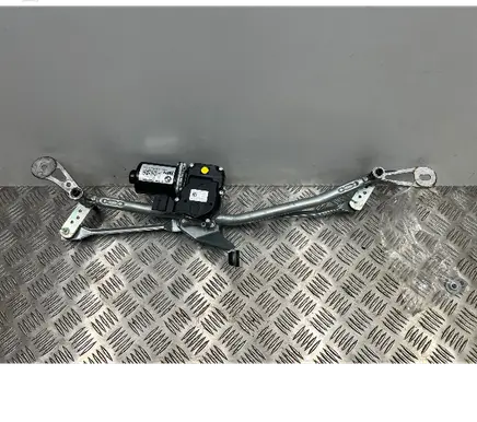 Front wiper linkage and motor