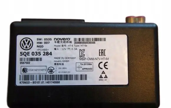 Volkswagen Golf VII Other control units/modules 5QE035284
