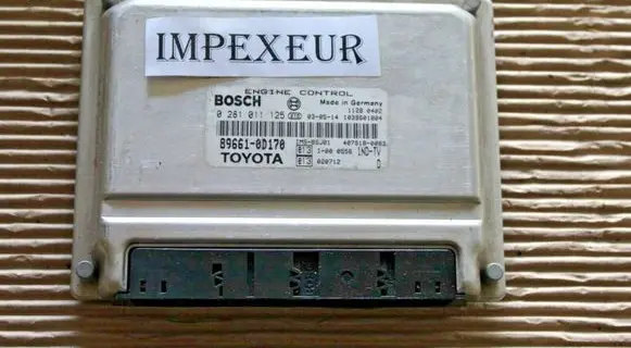 Toyota Yaris Engine control unit/module 896610D170 0281011125