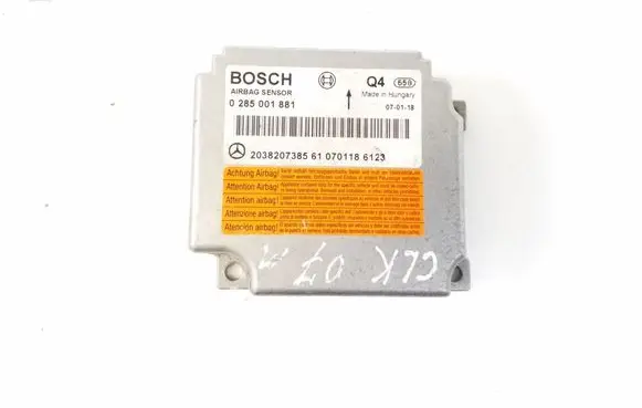 Mercedes-Benz CLK A209 C209 Airbag control unit/module A2038207385