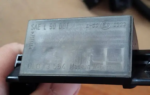 BMW 3 E36 Number plate light