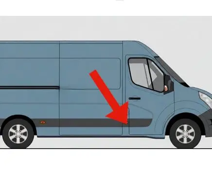 Renault Master III (B) Pillar trim (exterior) 11505