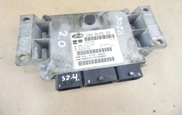 Peugeot 206 Engine control unit/module 9654722680 16712054 9647498180