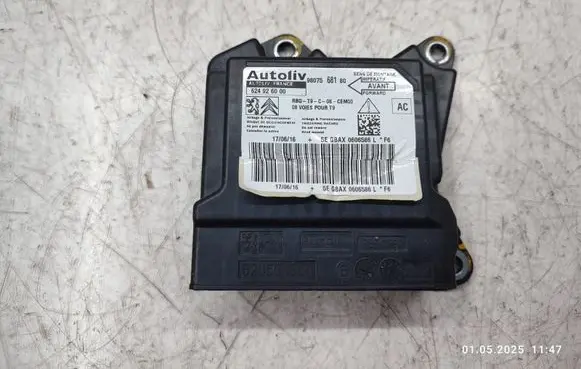 Peugeot 308 Airbag control unit/module 9807568180