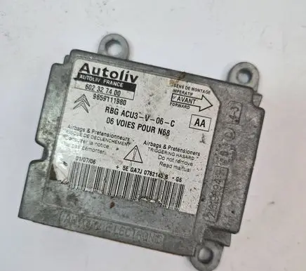 Citroen Xsara Picasso Airbag control unit/module 9659111980 602327400