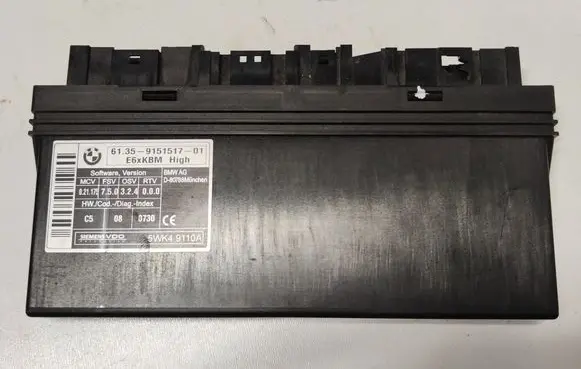 BMW 5 E60 E61 Comfort/convenience module 9151517 5WK49110A