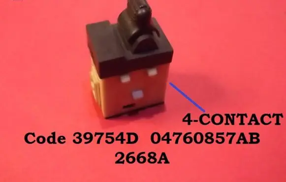 Jeep Grand Cherokee Electric window control switch 39754D 04760857AB