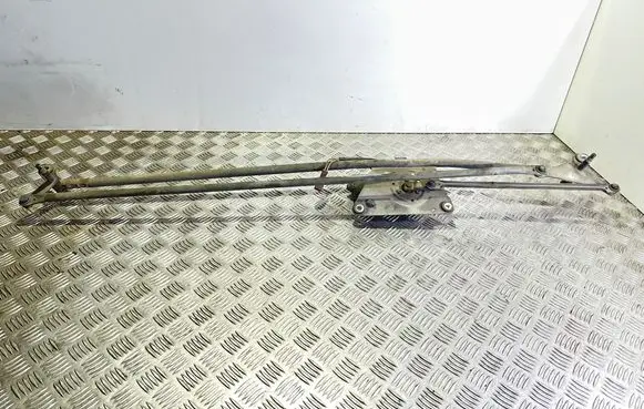 Front wiper linkage and motor