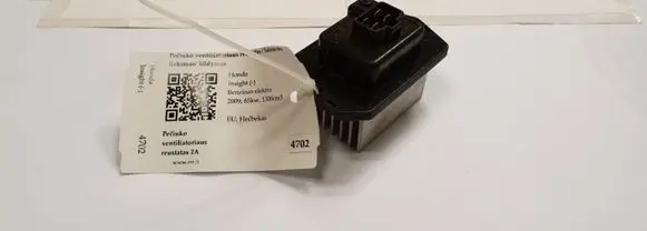 Honda Insight Heater blower motor/fan resistor 0778000970
